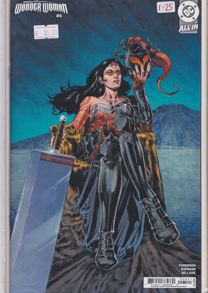 Absolute Wonder woman #5 (2025) variant Cover 1.25 NM
