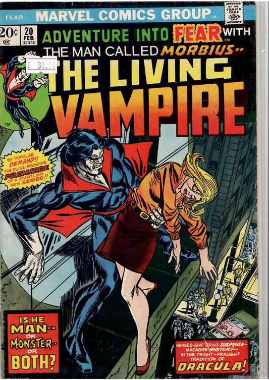 Adventure into Fear #20 (1974) 1° Morbius Ongoing Fine-