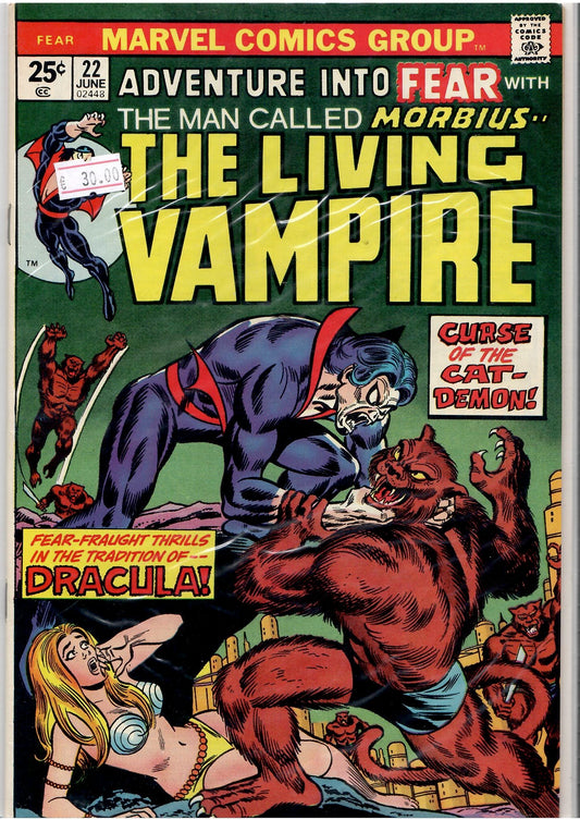 Adventure into Fear #22 (1974) Morbius Fine