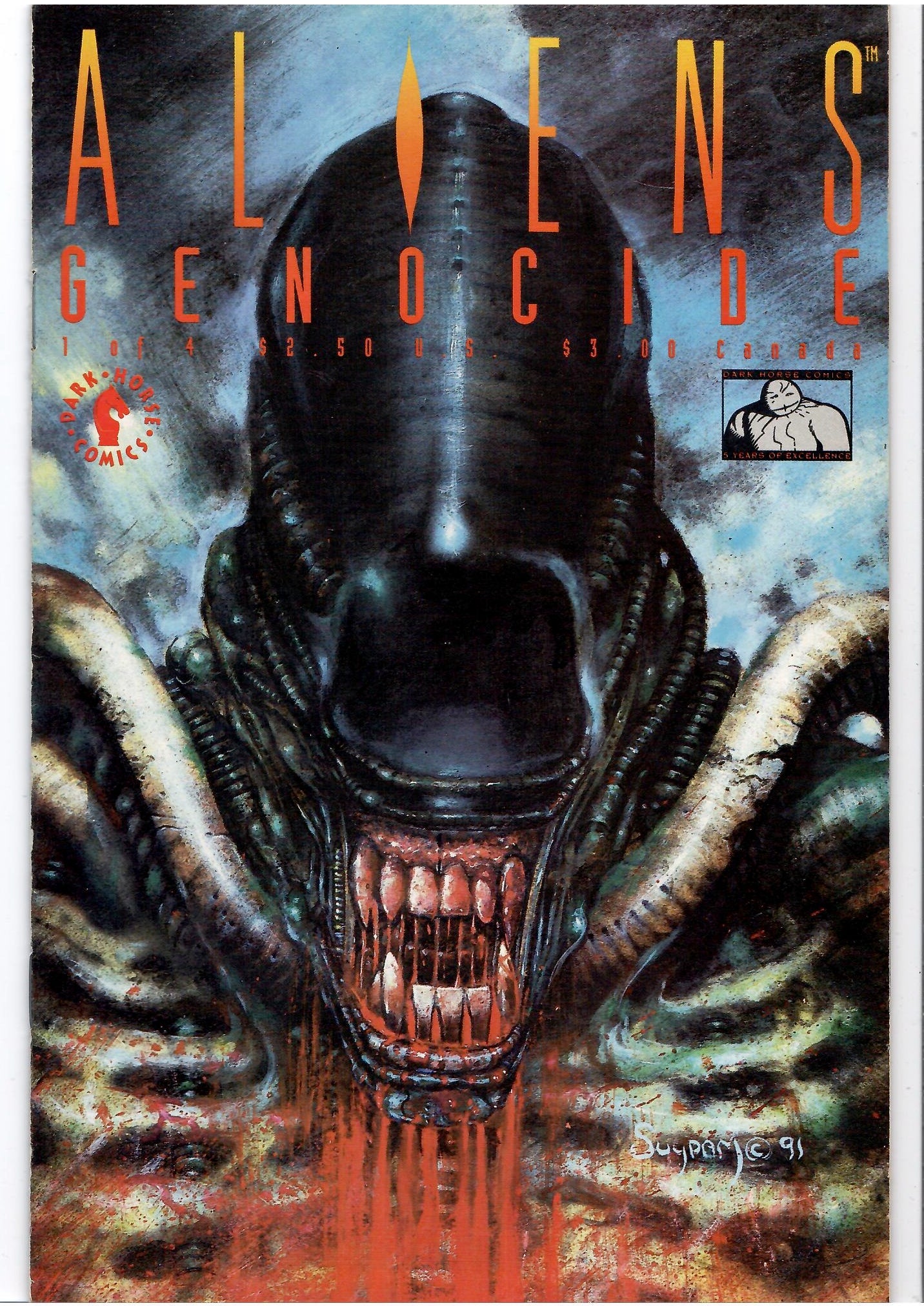 Aliens Genocide (1991)  #1-4 Full set Fine