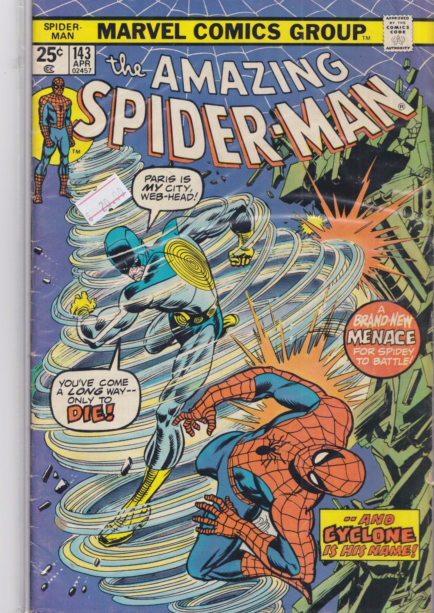 Amazing Spider-Man #143 (1975) Vg