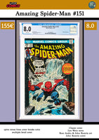 Amazing Spider-Man #151 (1975) Classic Cover  CGC 8.0