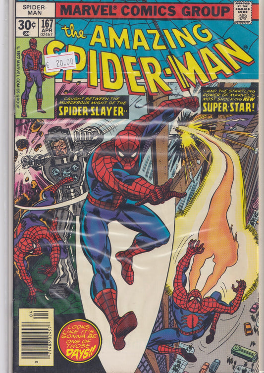 Amazing Spider-Man #167 (1977) Fine