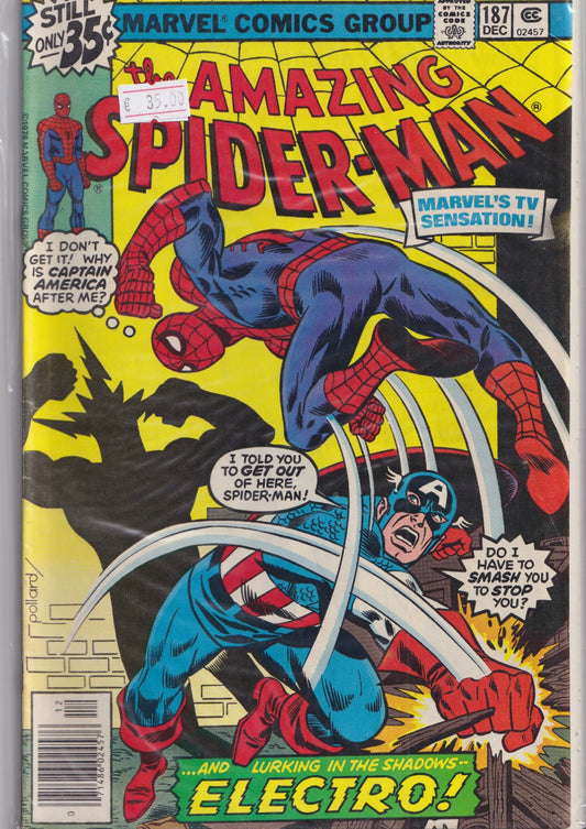Amazing Spider-Man #187 (1977) Starlin art Fine