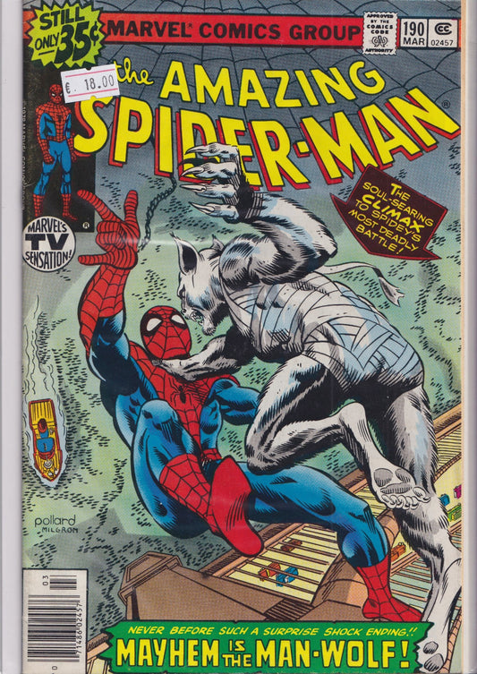 Amazing Spider-Man #190 (1979) Byrne art Fine