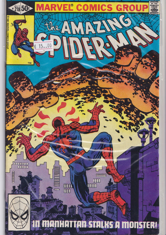 Amazing Spider-Man #218 (1981) very Fine