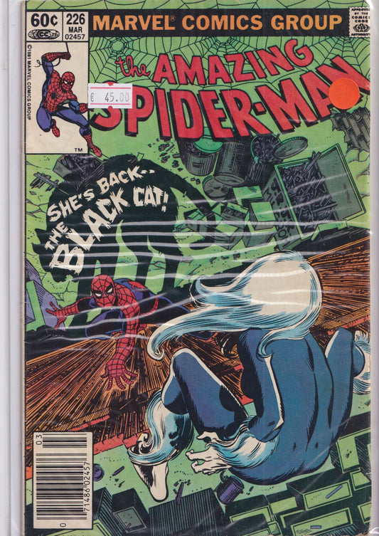 Amazing Spider-Man #226 (1981) Black Cat VF