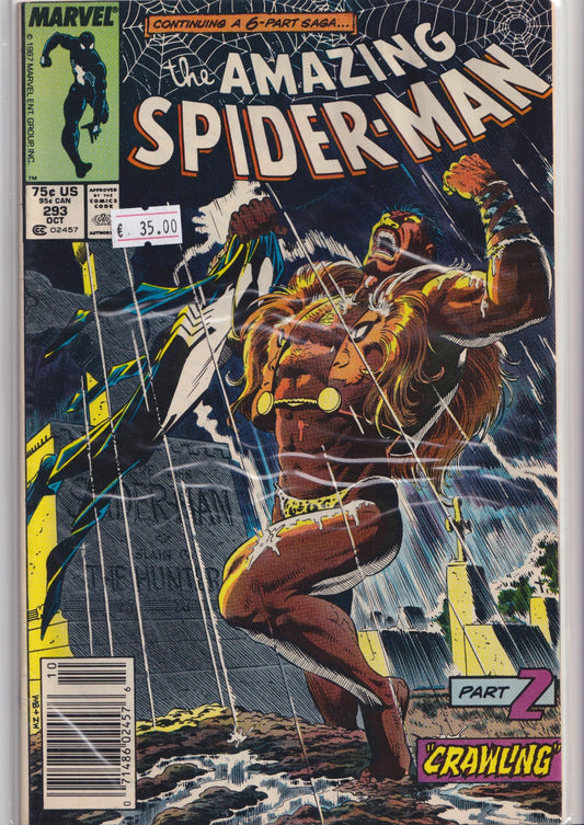 Amazing Spider-Man #293 (1987) Kraven Last Hunt very Fine