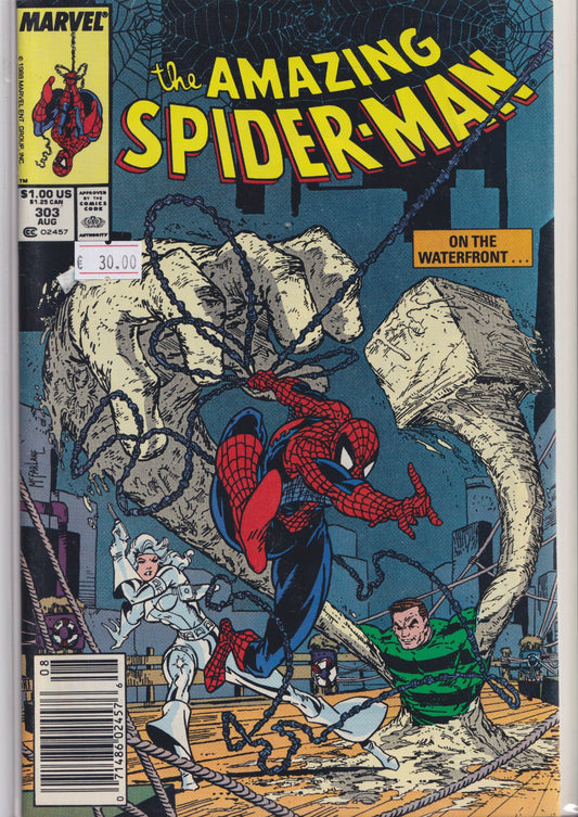 Amazing Spider-Man #303 (1988) Silver sable McFarlane very Fine