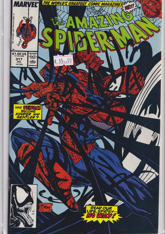 Amazing Spider-Man #317 (1989) McFarlane Venom  very Fine