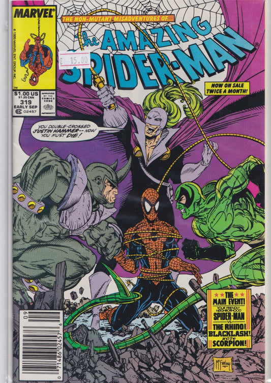 Amazing Spider-Man #319 (1989) McFarlane  very Fine