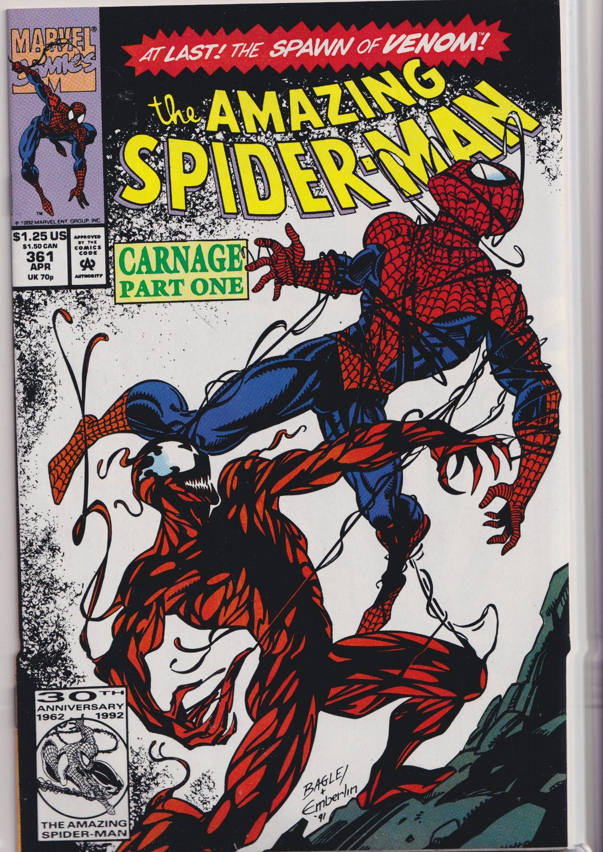 Amazing Spider-Man #361 (1992) 1° Carnage Very Fine