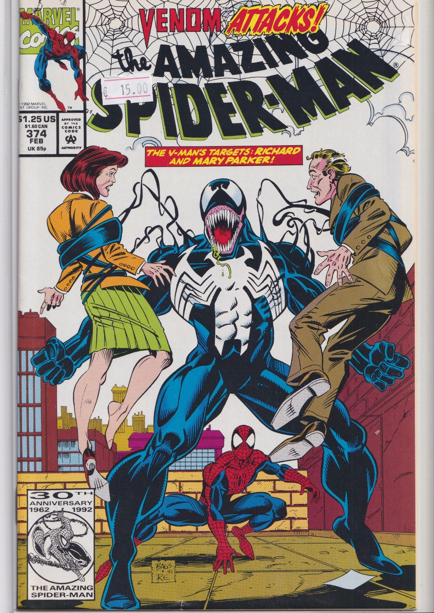 Amazing Spider-Man #374 (1993) Venom  very Fine