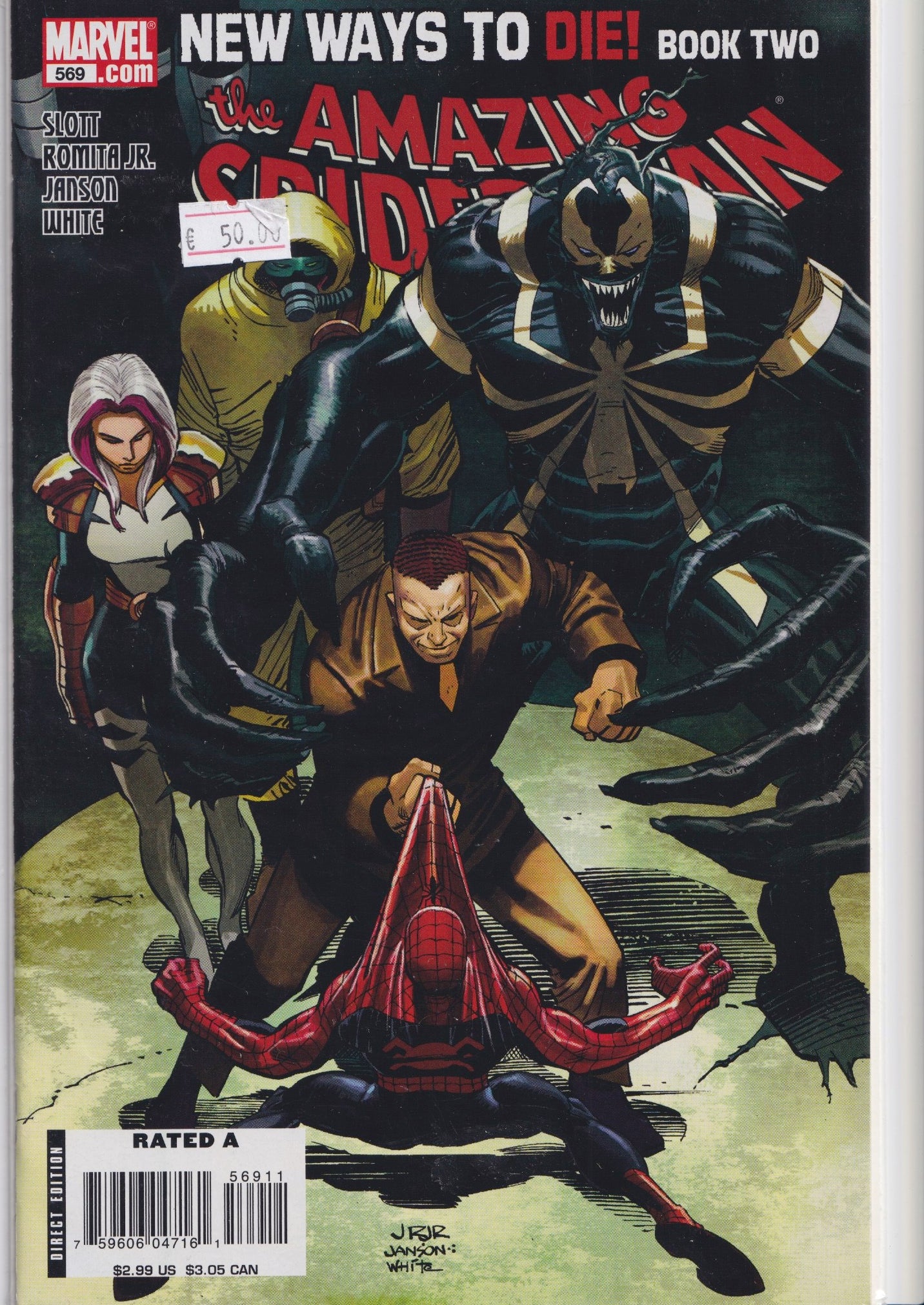 Amazing Spider-Man #569 (2008) 1° Anti Venom Very Fine