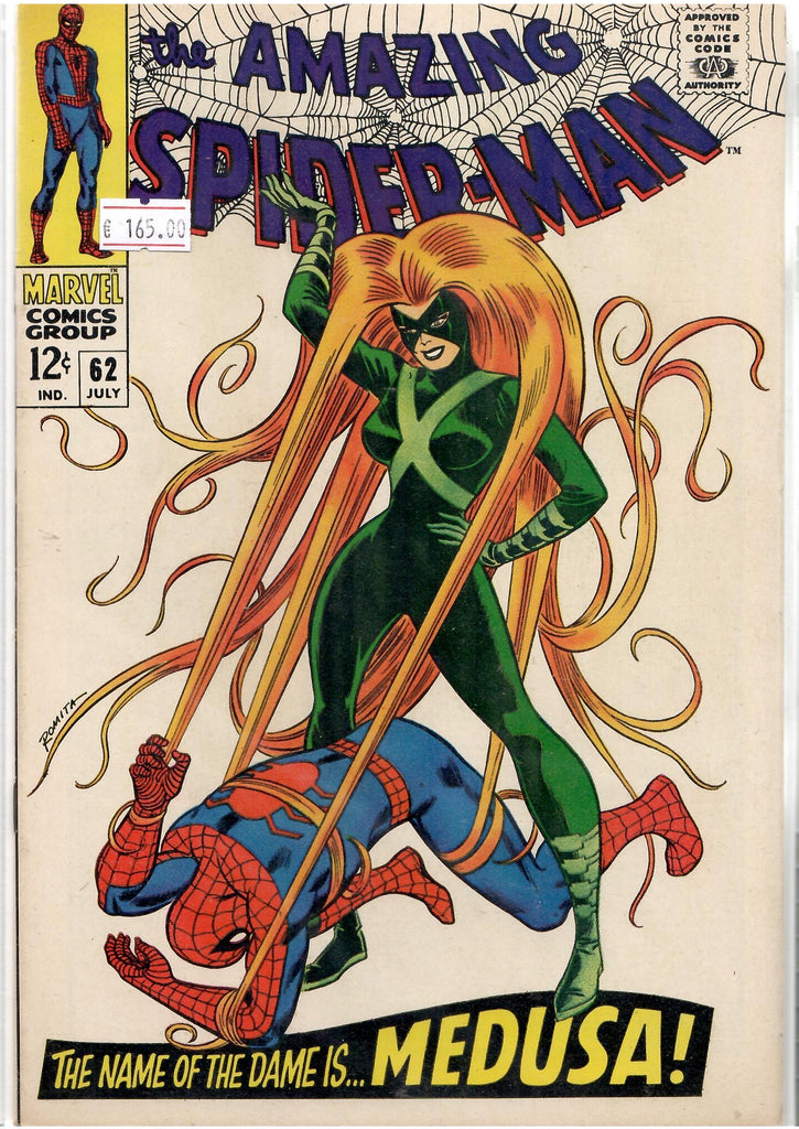 Amazing Spider-Man #62 (1968)  Classic white cover Very Fine+