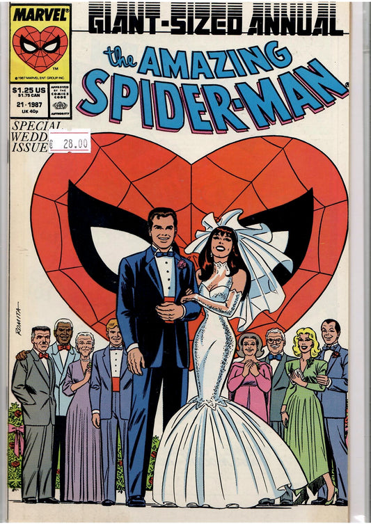 Amazing Spider-Man Annual #21 (1987) Wedding Fine
