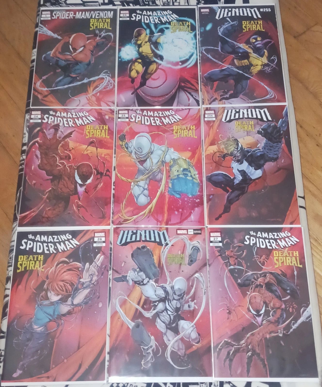 Amazing Spider-Man Venom Death Spiral  (2026) complete 9 Part Story NM