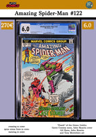 Amazing Spider-man #122 (1973) Key issue Classic cover CGC 6.0