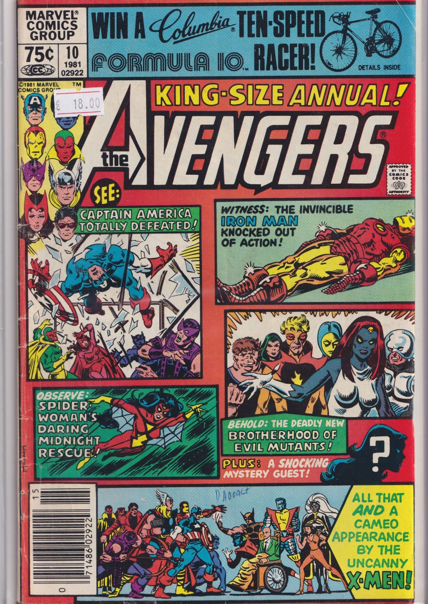 Avengers Annual #10 (1981) Key  1° rogue- X-Men Very Good