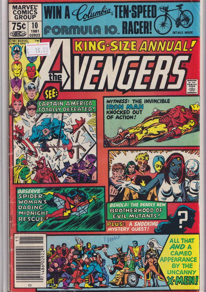 Avengers Annual #10 (1981) Key  1° rogue- X-Men Very Good