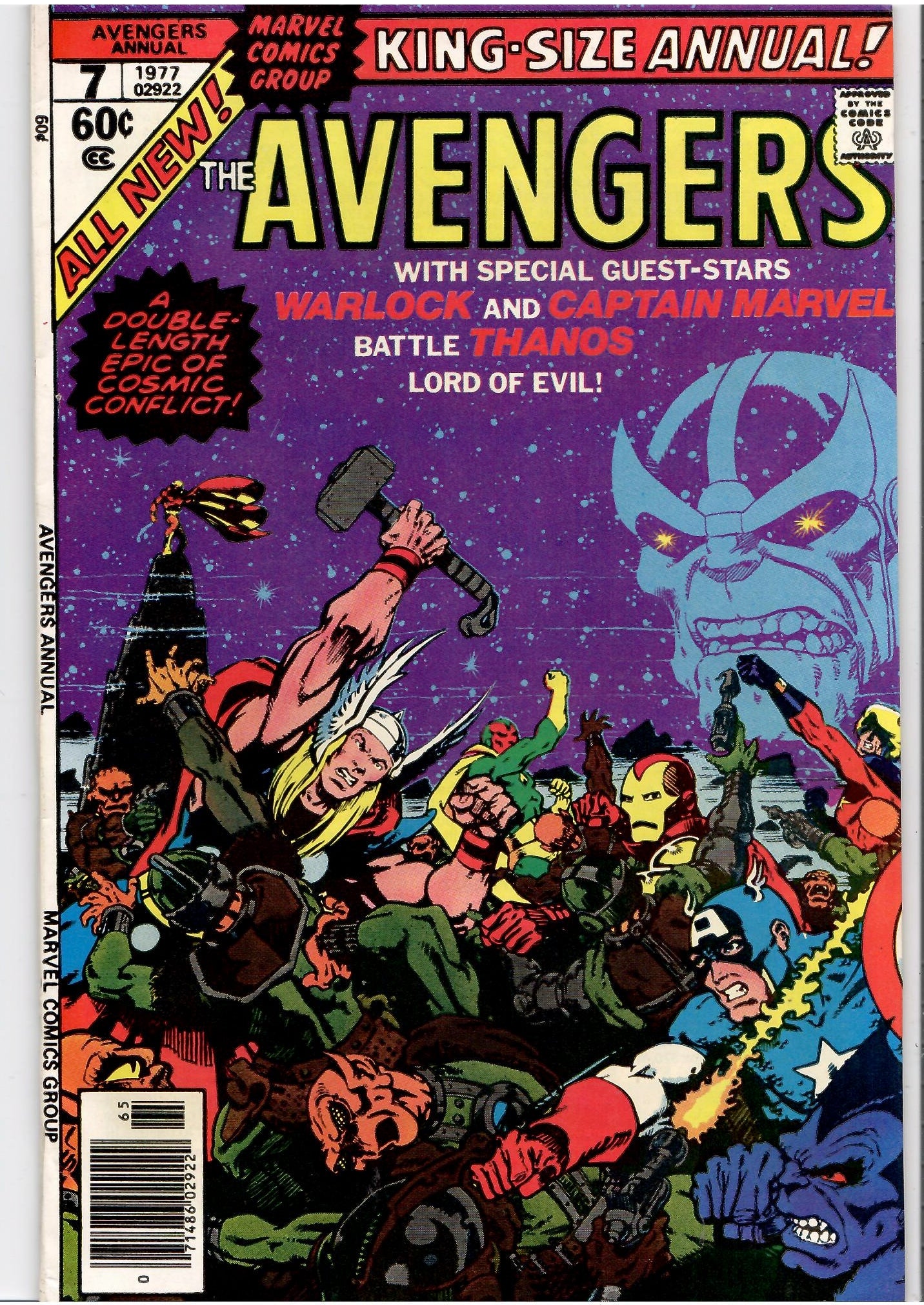 Avengers Annual #7 (1977)  Starlin, Thanos! Fine+