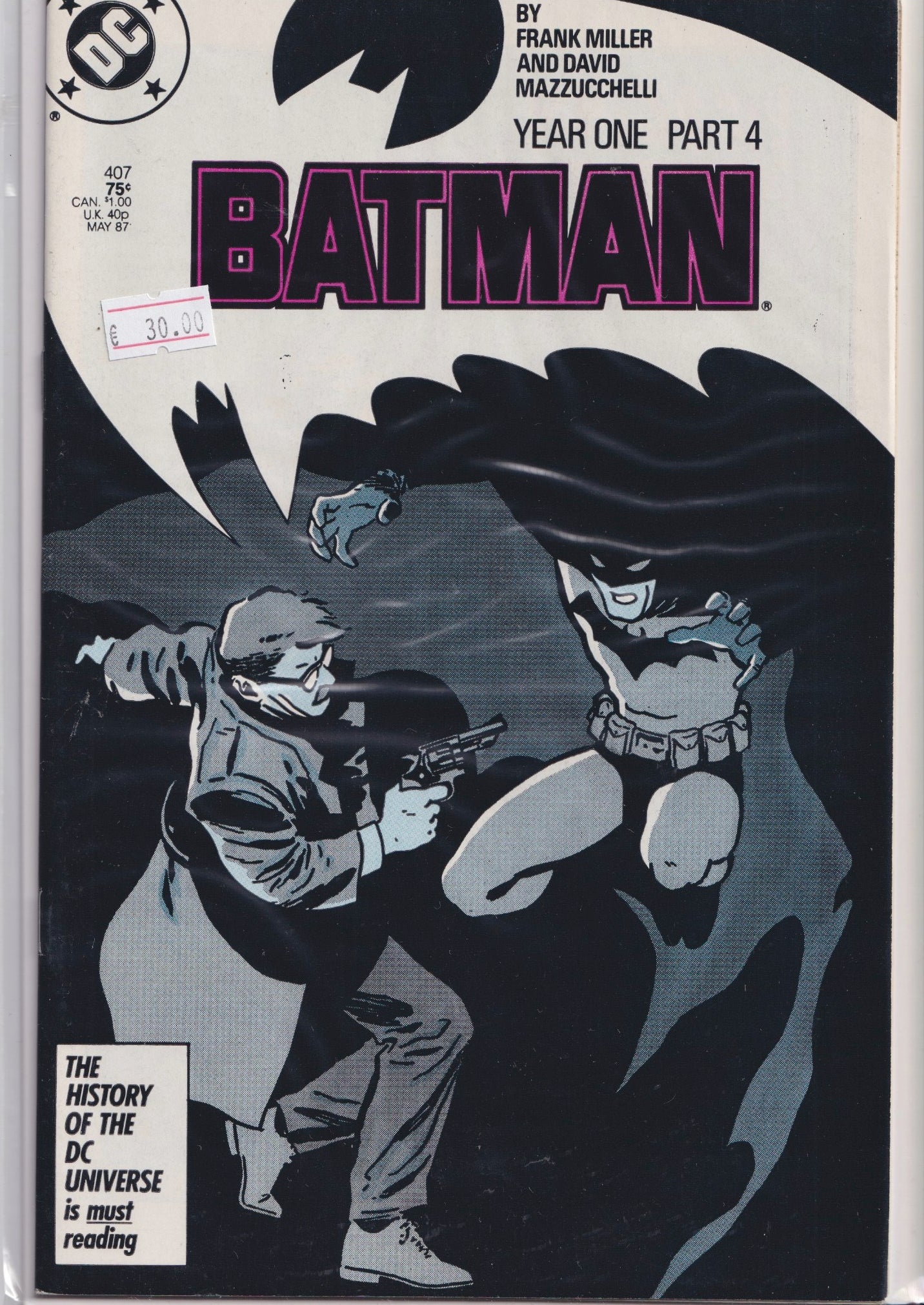 Batman # 407 (1987) year one VF
