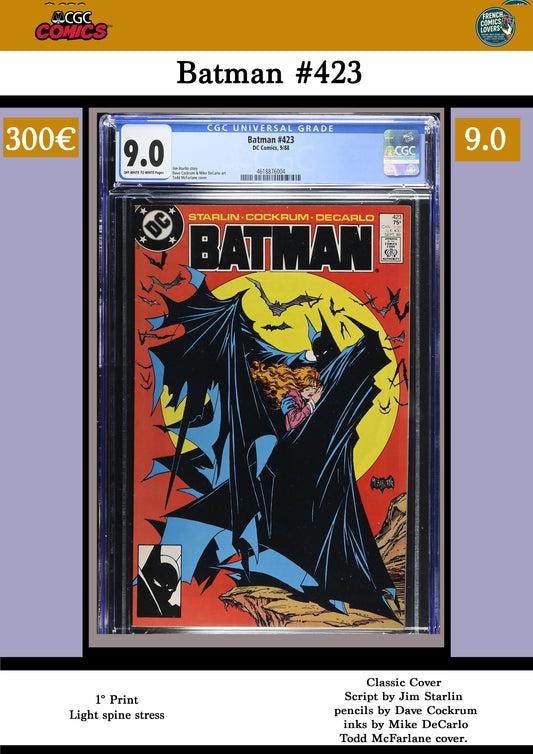 Classic McFarlane cover 1° Print CGC 9.0