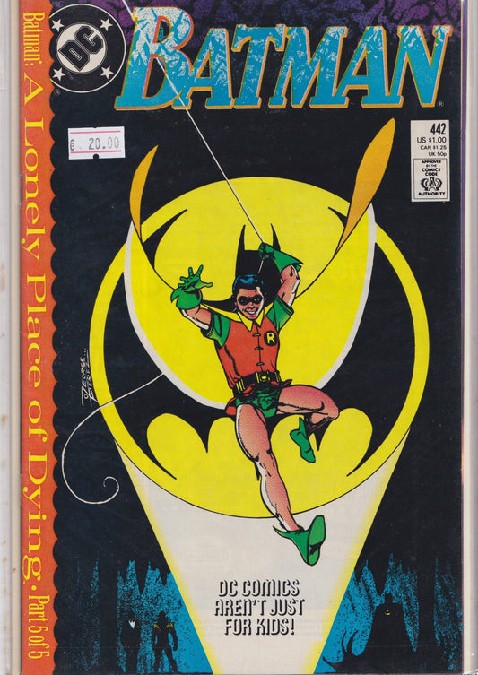 Batman # 442 (1989)  the debut of the newest Robin, Tim Drake!  VF