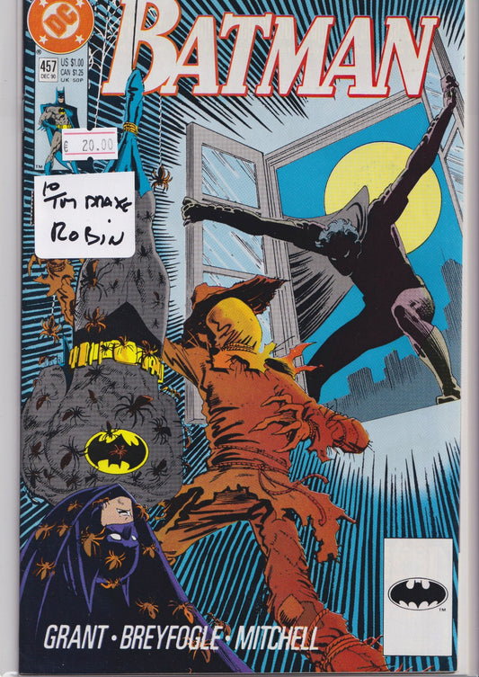 Batman # 457 (1990)  Tim Drake becomes Robin.  VF
