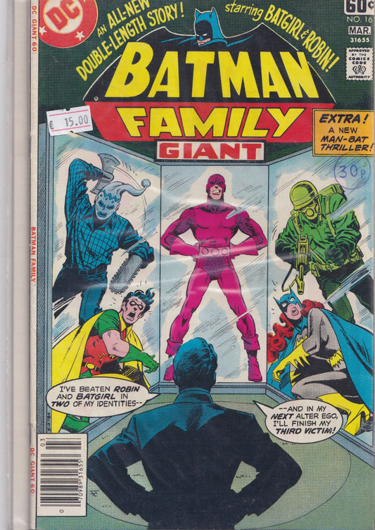 Batman Family #16 (1978) Amazing Golden art Fine