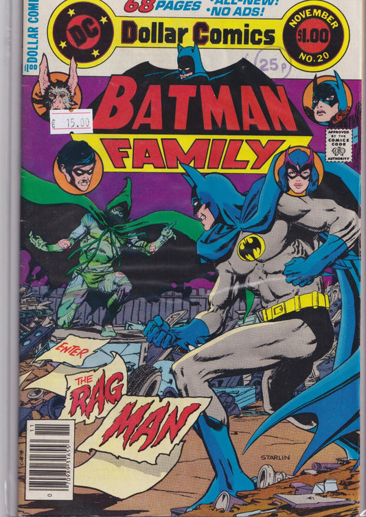 Batman Family #20 (1978) Amazing Golden art Fine+