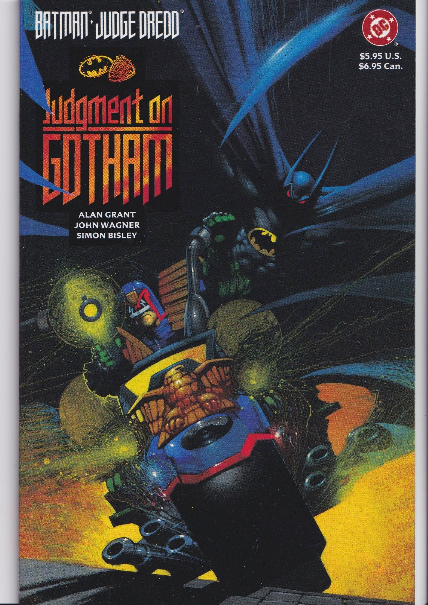 Batman Judge Dredd Judgment on Gotham (1991) Bisley artVery Fine