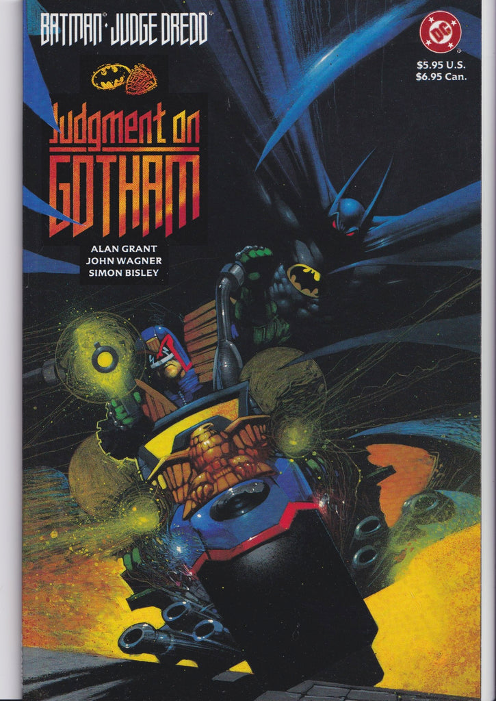 Batman Judge Dredd Judgment on Gotham (1991) Bisley artVery Fine