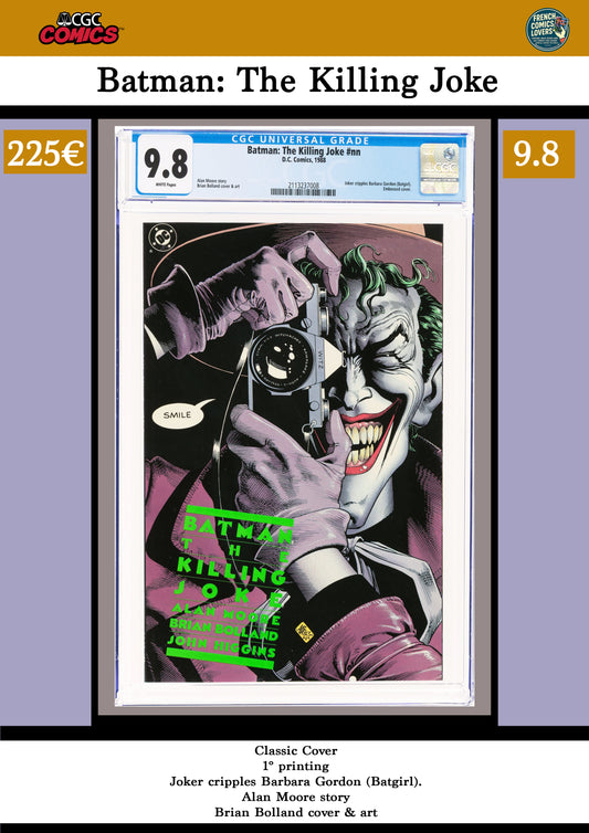 Batman the Killing Joke (1988) Classic story 1st Printing CGC9.8