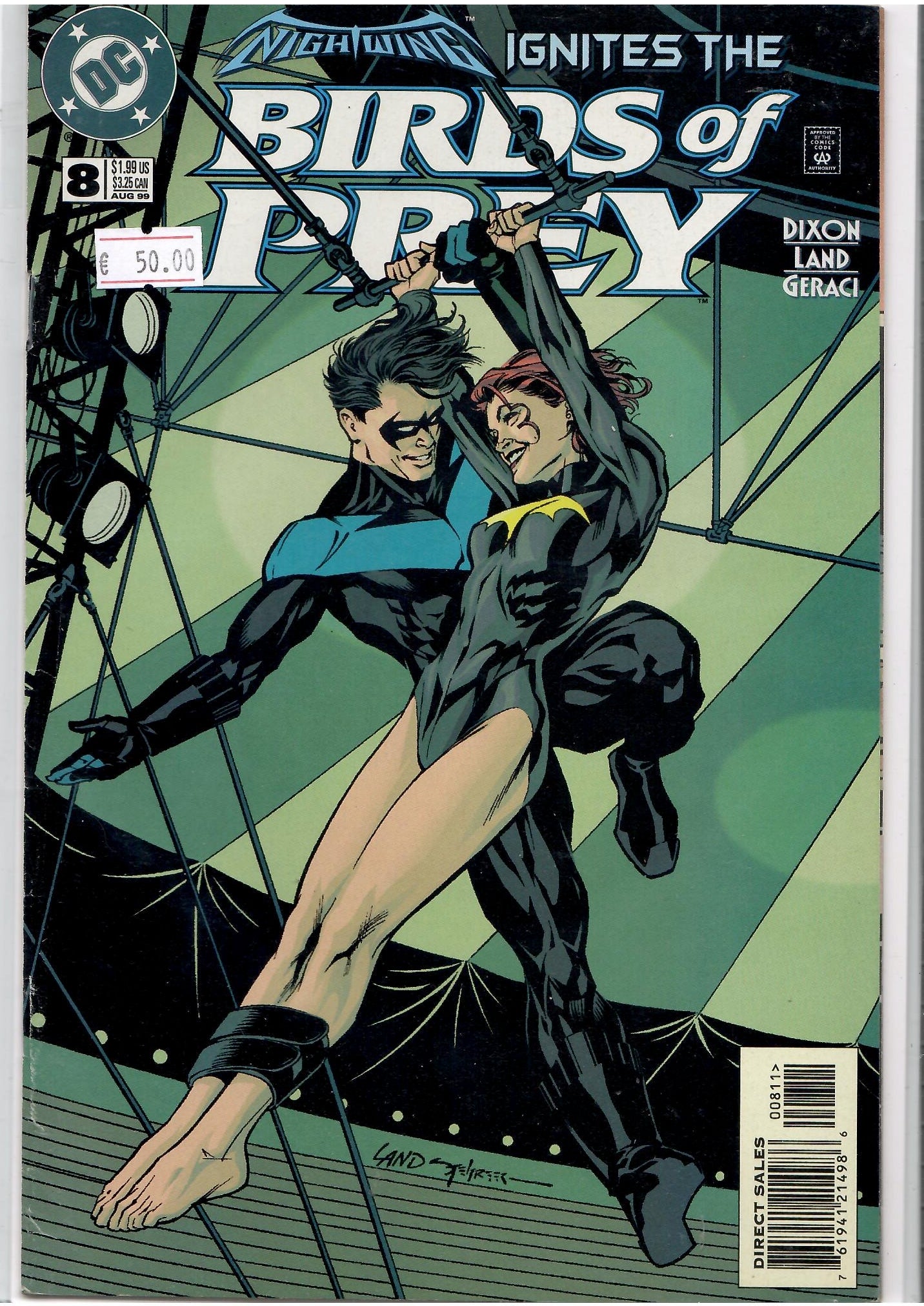 Birds of Prey #8 (2012) Key issue 1° kiss Very Fine