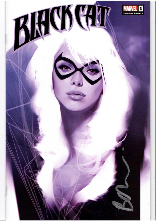 Black Cat #1 (2019) exclusive Forbidden Planet variant signed Ben Oliver Very Fine