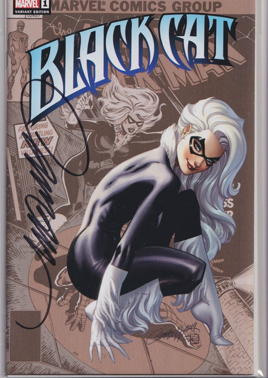 Black Cat #1 (2019) exclusive Signed by JS Campbell NM