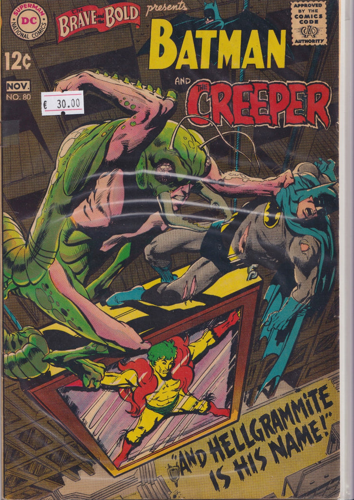 Brave and the Bold #80 (1968) Adams art  Batman and the Creeper Fine