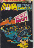 Brave and the Bold #91 (1970) Adams cover  Batman and Black Canary  Fine