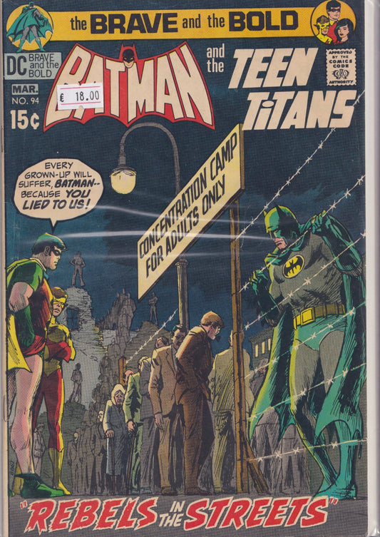 Brave and the Bold #95 (1971) Batman and the Teen Titans  Fine