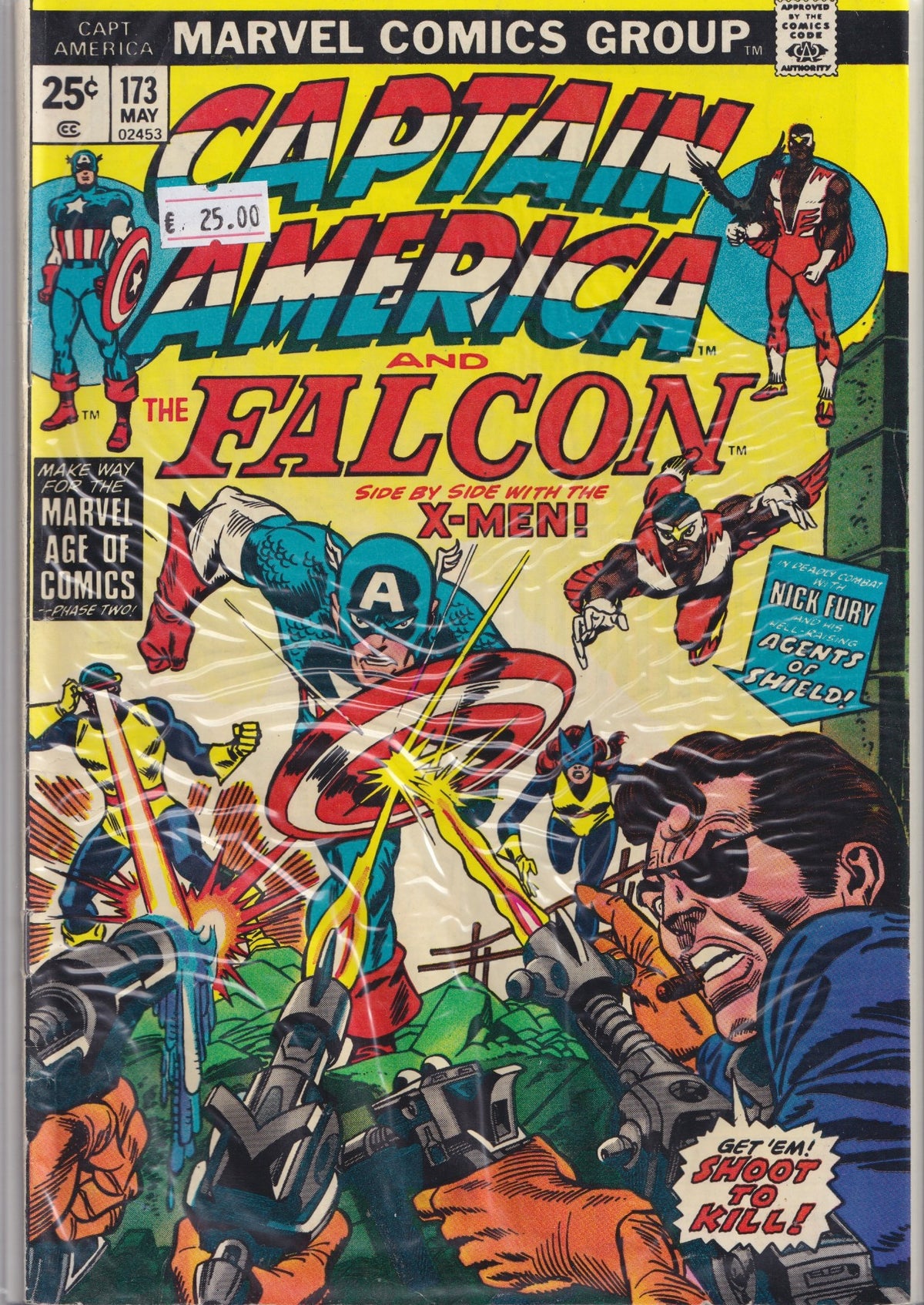 Captain America #173 (1974) X-Men Fine+ FCL