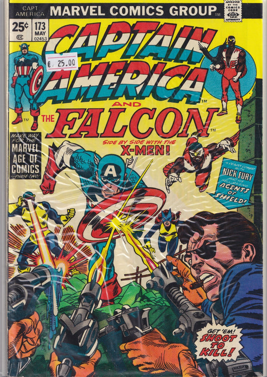 Captain America #173 (1974) X-Men Fine+ FCL