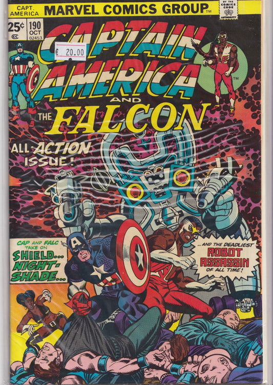 Captain America #190 (1975) Fine+ FCL