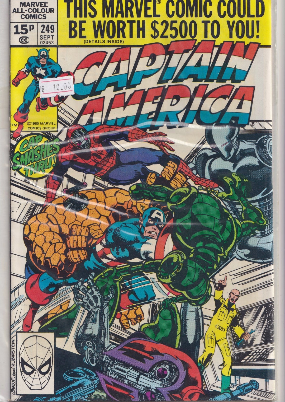 Captain America #249 (1980) Byrne very fine FCL
