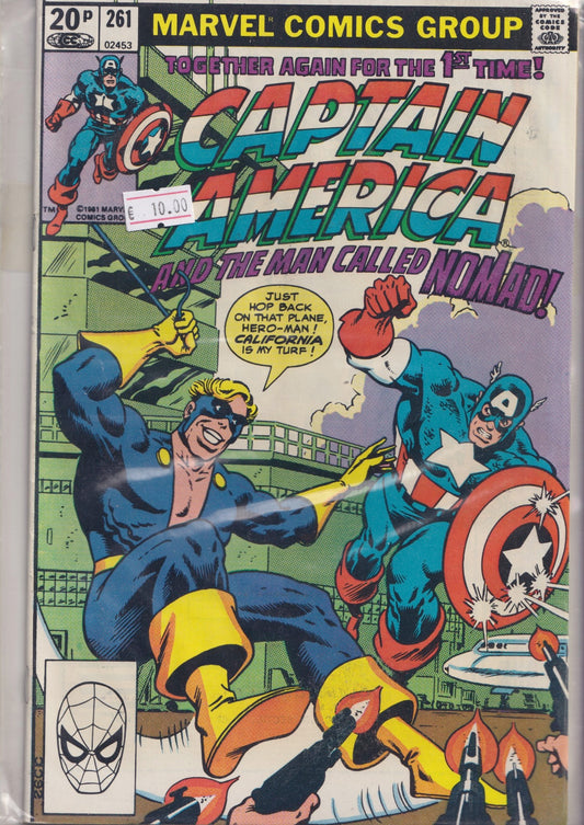 Captain America #261 (1981) Zeck art very fine FCL
