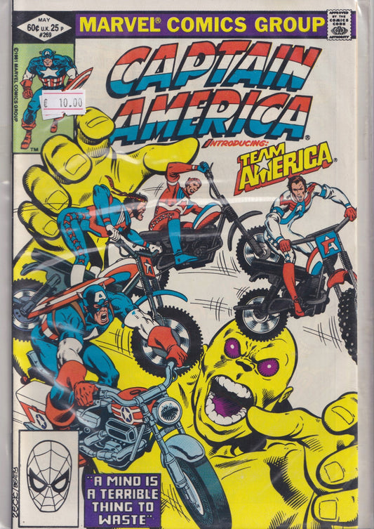 Captain America #269 (1982) 1° Team America  Zeck art very fine 