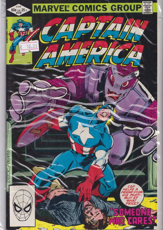 Captain America #270 (1982)  Zeck art very fine FCL