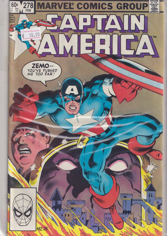 Captain America #278 (1983)  Zeck art very fine FCL