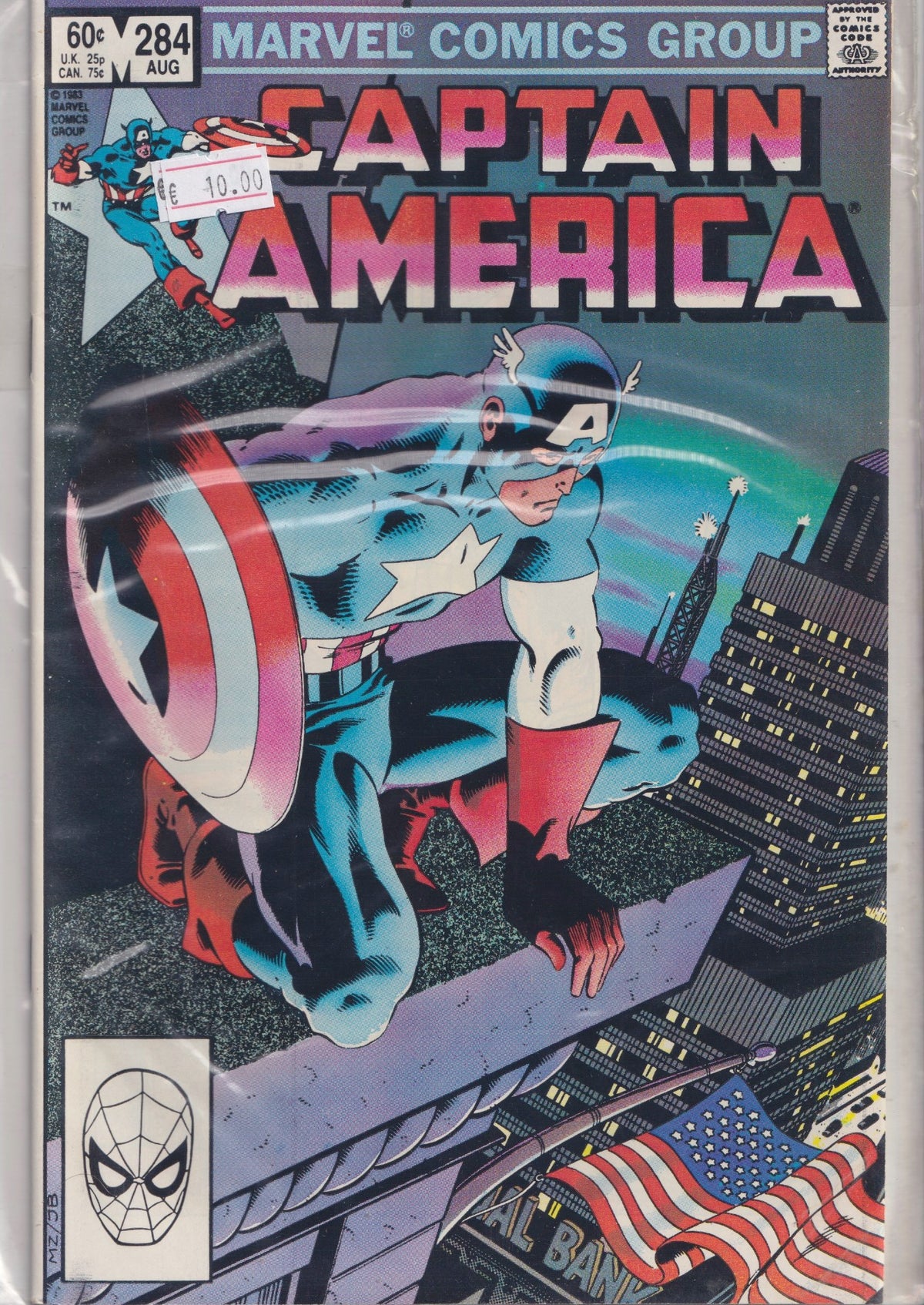 Captain America #284 (1983)  Zeck art very fine FCL