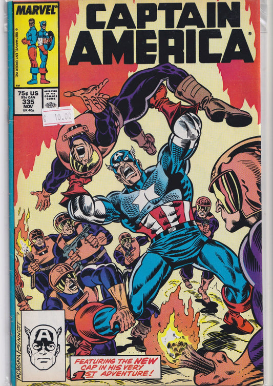 Captain America #335 (1987) Super Patriot Very Fine FCL